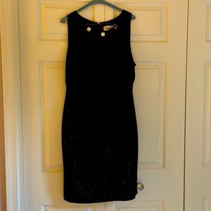 Beautiful gray/blue, sparky evening dress.